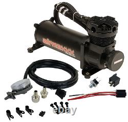 Airmaxxx Black 480 Air Compressor 200 psi Off with Air Filter Relocate Kit