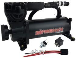 Airmaxxx Black 480 Air Compressor 200 psi Off with Air Filter Relocate Kit