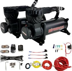 Airmaxxx black 580 dual air compressors & 2 compressor wiring kit