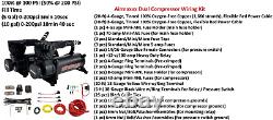Airmaxxx black 580 dual air compressors & 2 compressor wiring kit