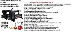Airmaxxx black 580 dual air compressors & 2 compressor wiring kit