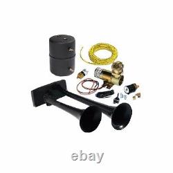 All Makes Dodge Ford Hadley Bully Horn Kit Dual Air Horn 12v-dc Compressor