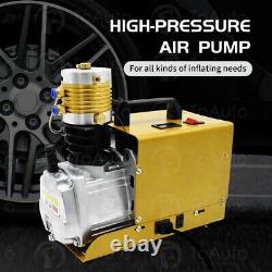 AutoShut 30Mpa Air Compressor High Pressure Pump Kit 110V Electric PCP 1.8KW, US