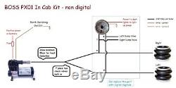 BOSS PX01 In Cab Kit Air Bag Suspension Compressor Gauge Switches Air Line New