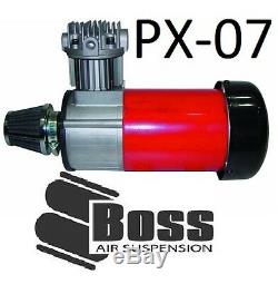 BOSS PX07 12v Air Compressor Braided Hose Pressure Switch Check Valve Solenoid