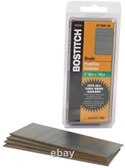 BOSTITCH Air Compressor Combo Kit, 3-Tool (BTFP3KIT) & 18 Gauge Brad Nails, 2-In