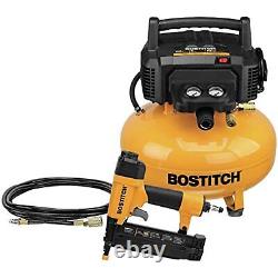BOSTITCH Air Compressor Combo Kit with Brad Nailer, 1-Tool (BTFP1KIT)