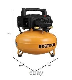 BOSTITCH Air Compressor Kit, Oil-Free, 6 Gallon, 150 PSI (BTFP02012-WPK)