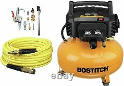 BOSTITCH BTFP02012-WPK 6-Gallon 150 PSI Oil-Free Compressor Kit