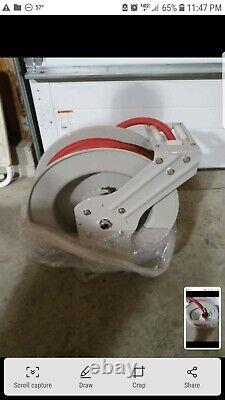 BRAND NEW Industrial Grade Retractable Air Hose Reel, Corrosion Resistant 50ft