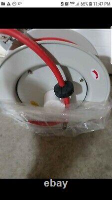 BRAND NEW Industrial Grade Retractable Air Hose Reel, Corrosion Resistant 50ft