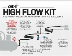 BURISCH Regulator Air Impact Wrench 90L Air Compressor Hose High Flow socket Kit