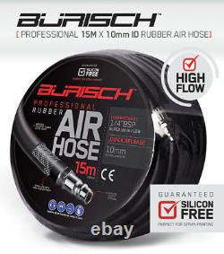 BURISCH Regulator Air Impact Wrench 90L Air Compressor Hose High Flow socket Kit