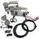 Brand New 12 Volt Dual Chrome 440c 200 Psi Air Compressor Kit 440c