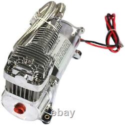 Brand New 12 Volt Dual Chrome 440C 200 PSI Air Compressor Kit 440C