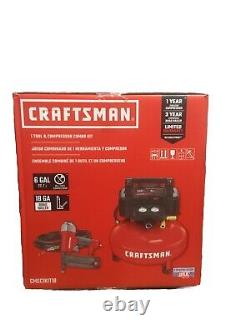 CRAFTSMAN Air Compressor Combo Kit, 1 Tool (Brad Nailer CMEC1KIT18)