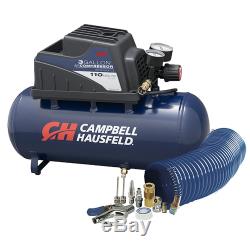 Campbell Hausfeld 3-Gallon Hot Dog Air Compressor with Inflation Kit