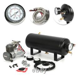 Car Air Compressor 12V 150 PSI 1.5 Gal Air Tank Onboard System Kit 12V With Gauge