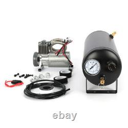 Car Air Compressor 12V 150 PSI 1.5 Gal Air Tank Onboard System Kit 12V With Gauge