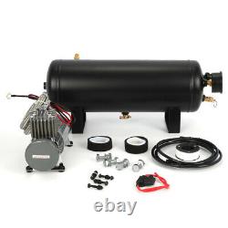 Car Air Compressor 12V 150 PSI 1.5 Gal Air Tank Onboard System Kit 12V With Gauge