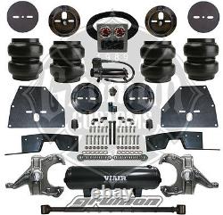 Chevy C10 71-72 Front / Rear Air Bag Suspension Kit with Tank Compressor Spindles