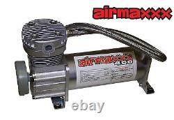 Chevy S10 Air Kit Pewter Air Compressors 25 & 26 1/2npt Valves Blk AVS 9 Switch