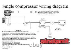 Chrome 480 Air Compressor 165 psi On 200 psi Off For Air Horn Or Bag Suspension
