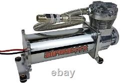Chrome 480 Air Compressor 165 psi On 200 psi Off For Air Horn Or Bag Suspension
