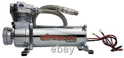 Chrome 480 Air Compressor 165 psi On 200 psi Off For Air Horn Or Bag Suspension