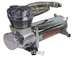 Chrome 480 Air Compressor 165 psi On 200 psi Off For Air Horn Or Bag Suspension