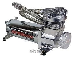 Chrome 480 Air Compressor 165 psi On 200 psi Off For Air Horn Or Bag Suspension