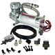 Chrome Air Compressor Kit With Air Intake Filter Relocator Airmaxxx 480 180 Psi