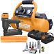 Combo Cordless Air Compressor 1 Gallon 20 Volt, With 3-in-1 Pneumatic Finish Nai
