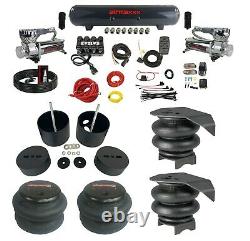 Complete 3/8 Air Suspension Kit Evolve Manifold Switch 580 Chrome 99-06 GM 1500