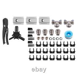 Compressed Air Line System Tubing Master Shop Flexible Piping 3/4 Kit Aluminum