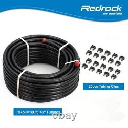 Compressor Air Tubing Kit 1/2 x 100ft HDPE Aluminum Piping System AIR