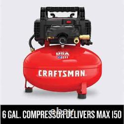 Compressor Combo Kit, 6 Gallon, Pancake, 3 Tool (CMEC3KIT)