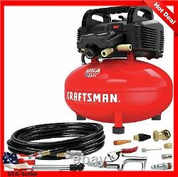 Craftsman Air Compressor 6 Gallon Pancake Oil-Free with 13 Piece Accessory Kit