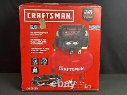 Craftsman CMEC6150 6 Gal Oil-Free Portable Pancake Air Compressor with Kit New