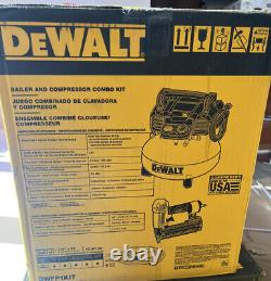 DEWALT6 Gal. 18-Gauge Brad Nailer and Heavy-Duty Pancake Air Compressor