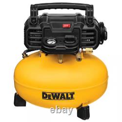 DEWALT 6 Gal 165 PSI Heavy-Duty Electric Pancake Air Compressor 18-Gauge Brad Na