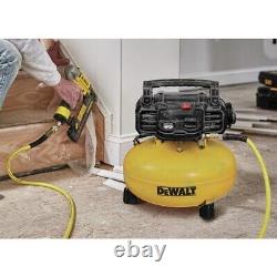 DEWALT DWFP1KITR 18 ga Brad Nailer & 6 gal Air Compressor CKCertifiedRefurbished