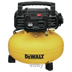 DEWALT DWFP1KIT 18 Ga. Brad Nailer & 6 Gal. Oil-Free Pancake Air Compressor New