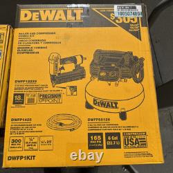 DeWALT DWFP1KIT 165 PSI 18 Gauge 2-1/8 Pneumatic Nailer withCompressor Combo Kit