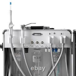 FDA Portable Dental Unit System Built-in Air Compressor Case+ Handpiece Kit