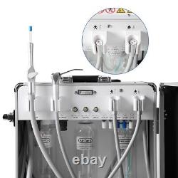 FDA Portable Dental Unit System Built-in Air Compressor Case+ Handpiece Kit