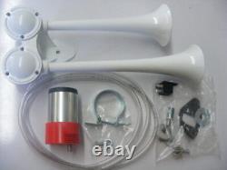 Fiamm 62350-12 Fultone Twin Air White Horn with 12V Compressor Kit