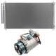 For Honda Civic 2012-2015 2.4l 2354cc Ac Condenser & Ac Compressor Cooling Kit