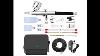 Full Test Set Up Gocheer Airbrush Kit 40 Psi Compressor Non Clogging Airbrush 0 2 3 5mm Nozzle