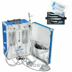 Greeloy 600W Dental Portable Unit with Air Compressor + Handpiece Kit 4 Hole US